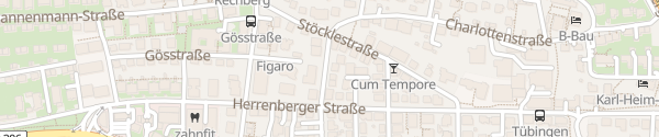 Karte Köllestraße Tübingen