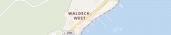 Karte Strandbad Waldeck-West Waldeck