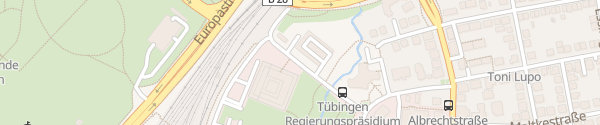 Karte Parkhaus Behördenzentrum Tübingen