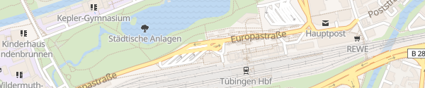 Karte Tiefgarage Hauptbahnhof Tübingen