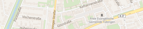 Karte Parkhaus Lorettoplatz Tübingen