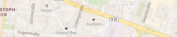 Karte Kaufland Tübingen