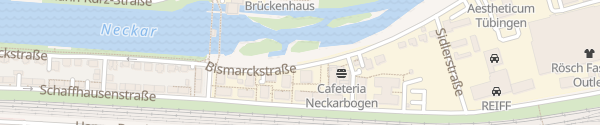 Karte Parkplatz Bismarckstraße Tübingen