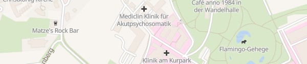 Karte Klinik am Kurpark Reinhardshausen Bad Wildungen