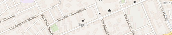 Karte Tigros Via Bartolomeo Cabella Milano