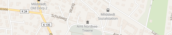 Karte Amt Nordsee-Treene Mildstedt