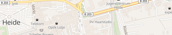 Karte Bahnhofstraße Heide