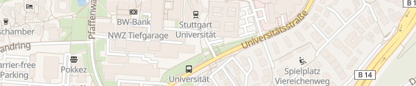 Karte Universität / Computermuseum Stuttgart