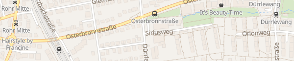 Karte Dürrlewangstraße Stuttgart