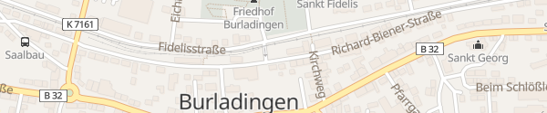 Karte Bahnhofstraße Burladingen