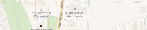 Karte Nord-Ostsee-Automobile Heide