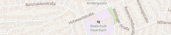 Karte Hohewartstraße Stuttgart