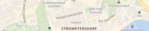Karte Seepark Parkhaus Konstanz