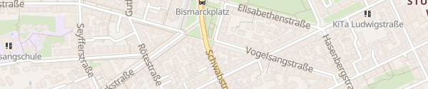 Karte Bismarckplatz Stuttgart