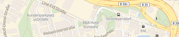 Karte B&B Hotel Konstanz Konstanz