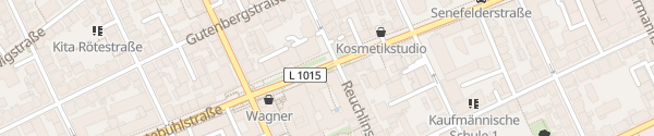 Karte Rotebühlstraße Stuttgart