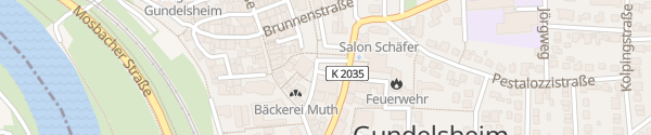 Karte Tiefenbacher Straße Gundelsheim