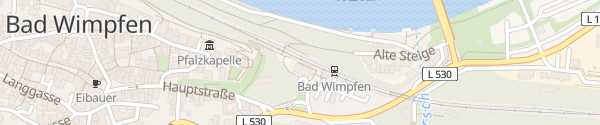 Karte Bahnhof Bad Wimpfen
