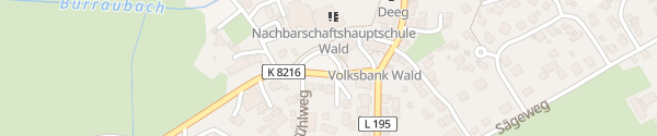 Karte Zehn-Dörfer-Halle Wald