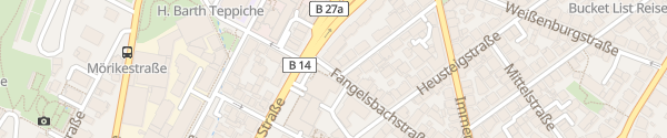 Karte Fangelsbachstraße Stuttgart
