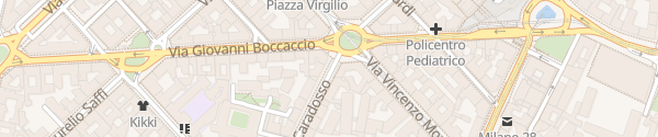 Karte Piazza Virgilio Milano
