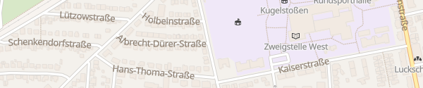 Karte Weimarstraße Ludwigsburg