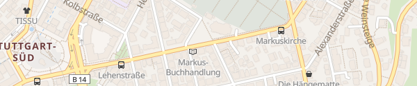Karte Markusplatz Stuttgart