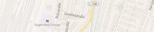 Karte Goethestraße Kornwestheim