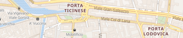 Karte Viale Col di Lana Milano