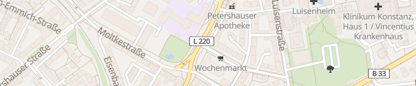 Karte Zähringerplatz Konstanz