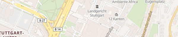 Karte Landgericht / Landesbibliothek Stuttgart