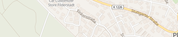 Karte Finkenstraße Plattenhardt