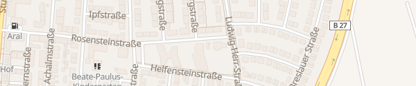 Karte Rosensteinstraße Kornwestheim