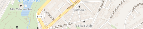 Karte Urbanstraße Stuttgart
