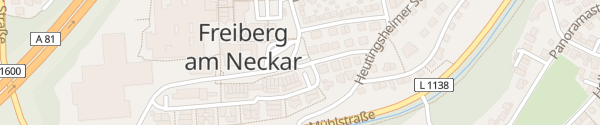 Karte Württemberger Straße Freiberg am Neckar