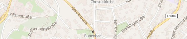Karte Gänsheidestraße Stuttgart