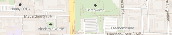 Karte Parkplatz Bärenwiese Ludwigsburg