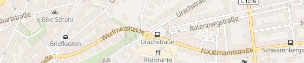 Karte Urachstraße Stuttgart