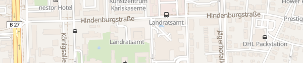 Karte Landratsamt Ludwigsburg
