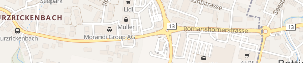 Karte Migrol Service Kreuzlingen
