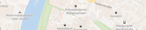 Karte Schloßplatz/Media Markt Nienburg/Weser