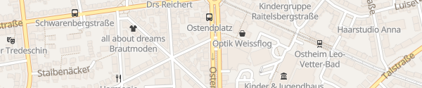 Karte Ostendstraße Stuttgart