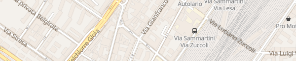 Karte Via Gianfranco Zuretti Milano