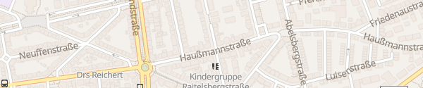 Karte Raitelsbergstraße Stuttgart