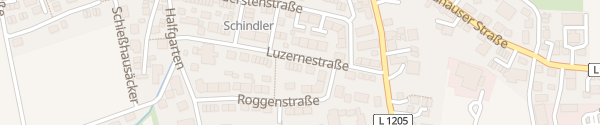 Karte Luzernestraße Stuttgart