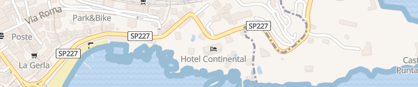 Karte Hotel Continental Santa Margherita Ligure