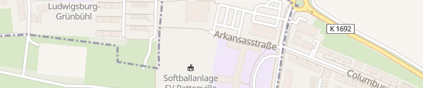 Karte Arkansasstraße Kornwestheim