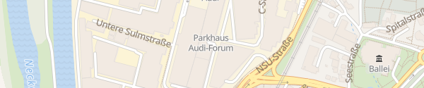 Karte Parkhaus Audi Forum Neckarsulm