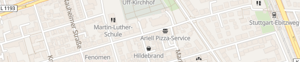 Karte Wildunger Straße 54 Stuttgart