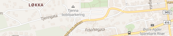 Karte Tjenna Parkering Risør